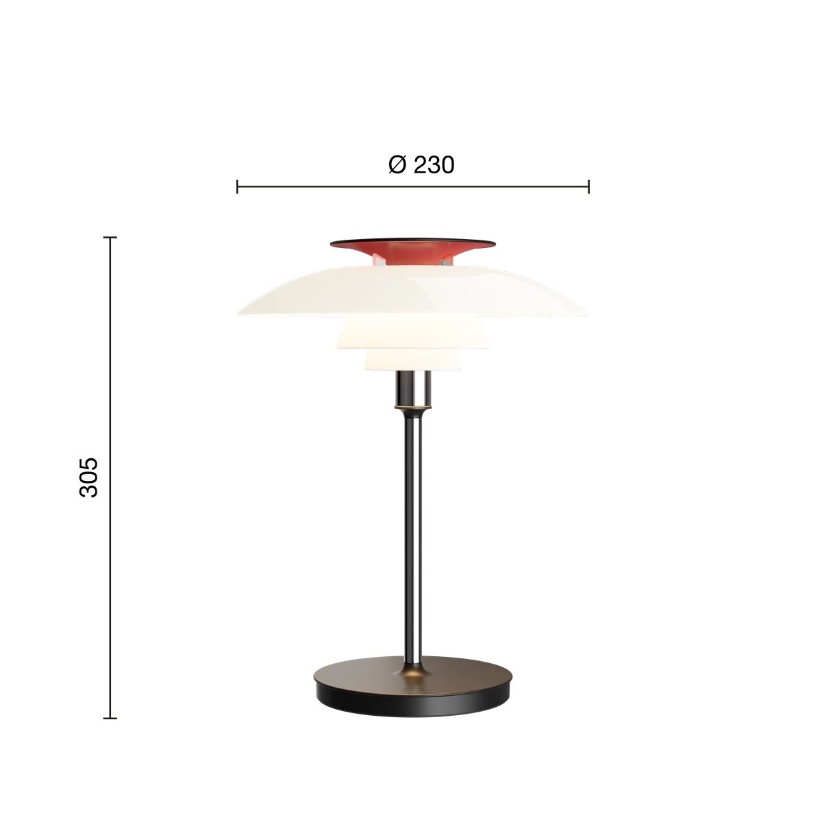 PH 80 Portable – Rechargeable LED lamp IP44 Ø23 cm – Louis Poulsen